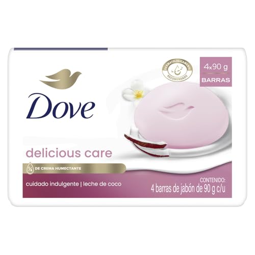 Jabón Dove Delicious Care Leche de Coco 4 x 90 g