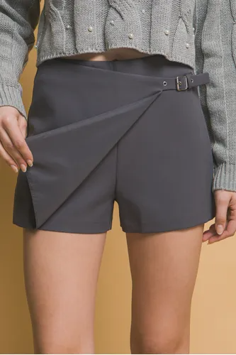 Short Falda Skort Mujer Casual Moda Cintura Alta Ajustable