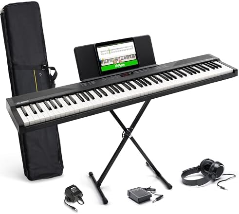 Alesis Teclado Piano con 88 Teclas y 480 Sonidos