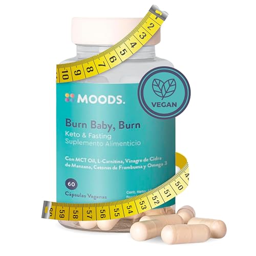 Moods | Suplemento para Keto & Ayuno - Omega 3, MCT Oil, L-Carnitina, Vinagre de
