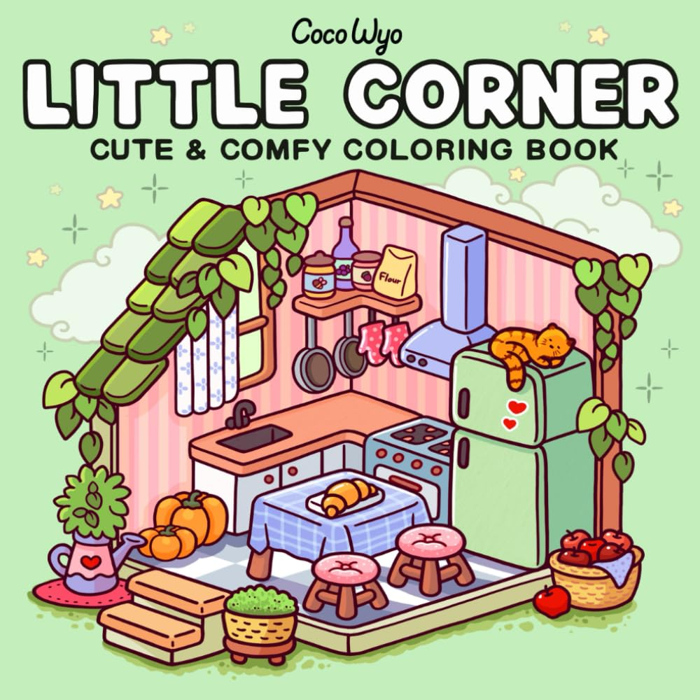 Libro - Little Corner: Coloring Book for Adults and Teens, Super Cute Designs of