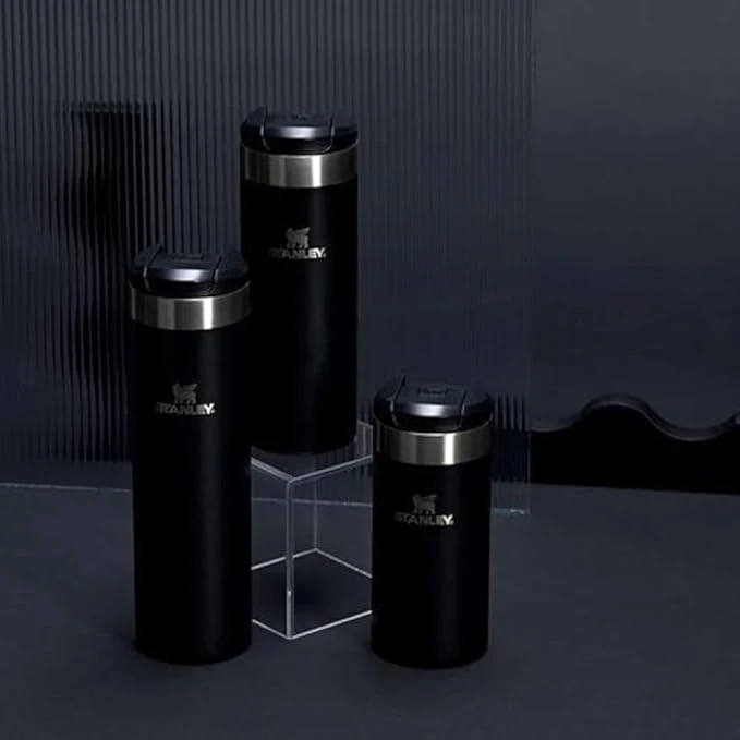 Termo Stanley AeroLight Transit Black 591ml - Vaso térmico Stanley libre de fugas Ultraligero y Portátil