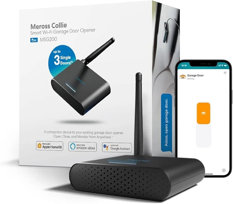 Abridor de puerta de cochera inteligente con antena externa