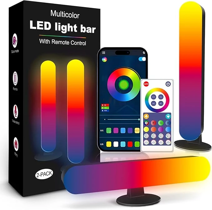 Luces LED RGB Inteligente,Sebami Smart Luces LED,luz de ambiente de escritorio inteligente bluetooth