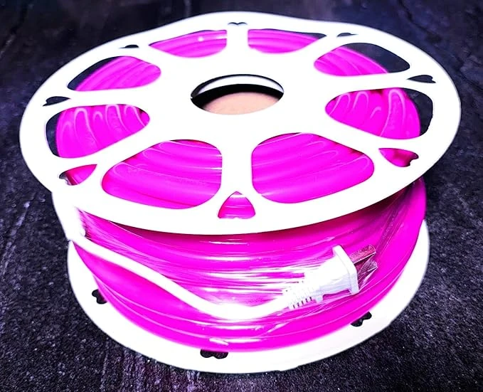 LED NEÓN CIRCULAR 360° 25 METROS BLANCO (Tira Flexible, Luz Ultra Brillante, Uniforme y Continua)