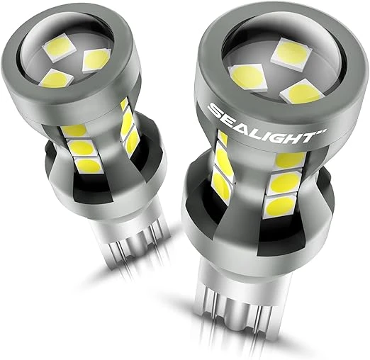 Foco LED de marcha atrás, 912 921 Bombillas LED de 6000 K, blanco, 2600 lm, súper brillante