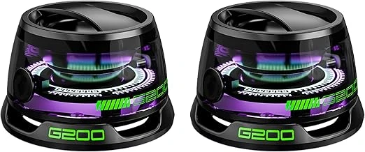 Bocinas Bluetooth magnéticas portátiles, multifuncionales, G200 con luces RGB multicolor