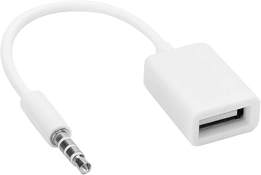 Cable de Audio AUX Convertidor Cable Adaptador para Reproductor de CD, Computadora, Teléfono móvil, MP3, etc