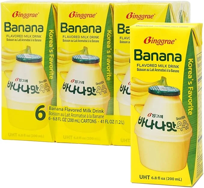 LECHE SABOR BINGGRAE 200 ml x 6 paquetes