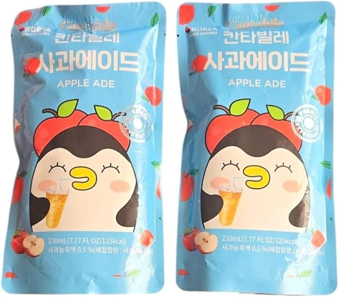 Bebida Coreana Sabor Manzana 2 unidad