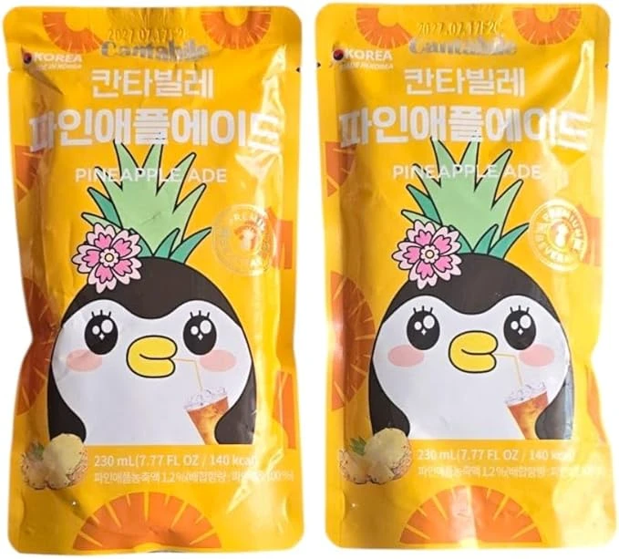 Bebida Coreana Sabor Piña 2 unidad