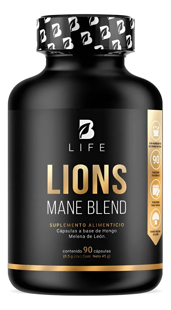 Hongo De Melena De León De 90 Cápsulas Lions Mane B Life