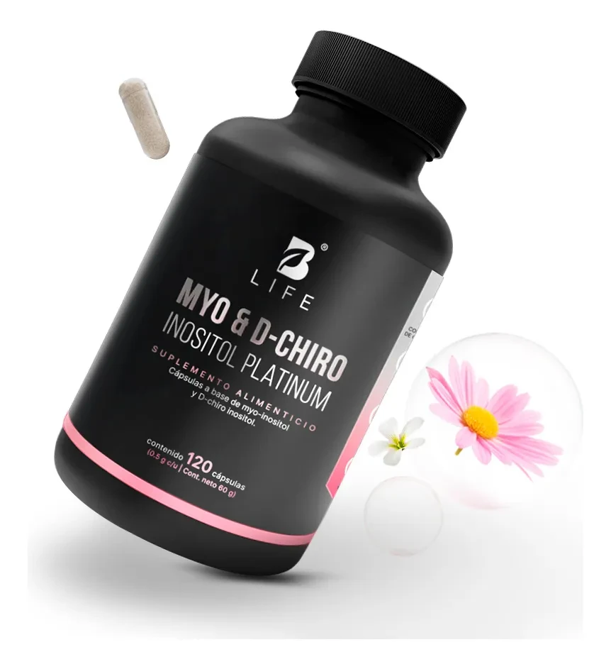 Myo Y D-chiro Inositol Ratio 40:1 de 120 Cápsulas Inositol Platinum B Life