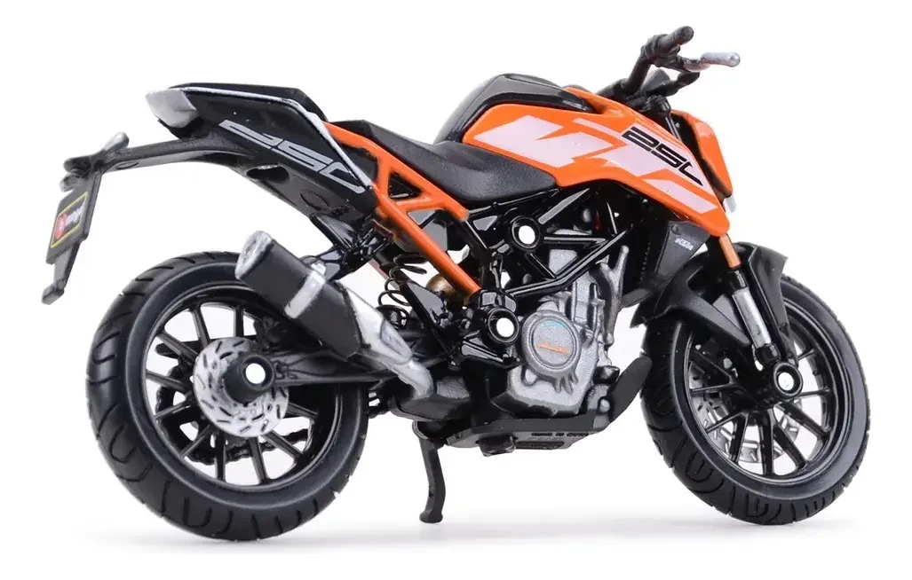 Ktm 250 Duke Escala 1/18 Marca Bburago Motocicleta Colección Color Naranja